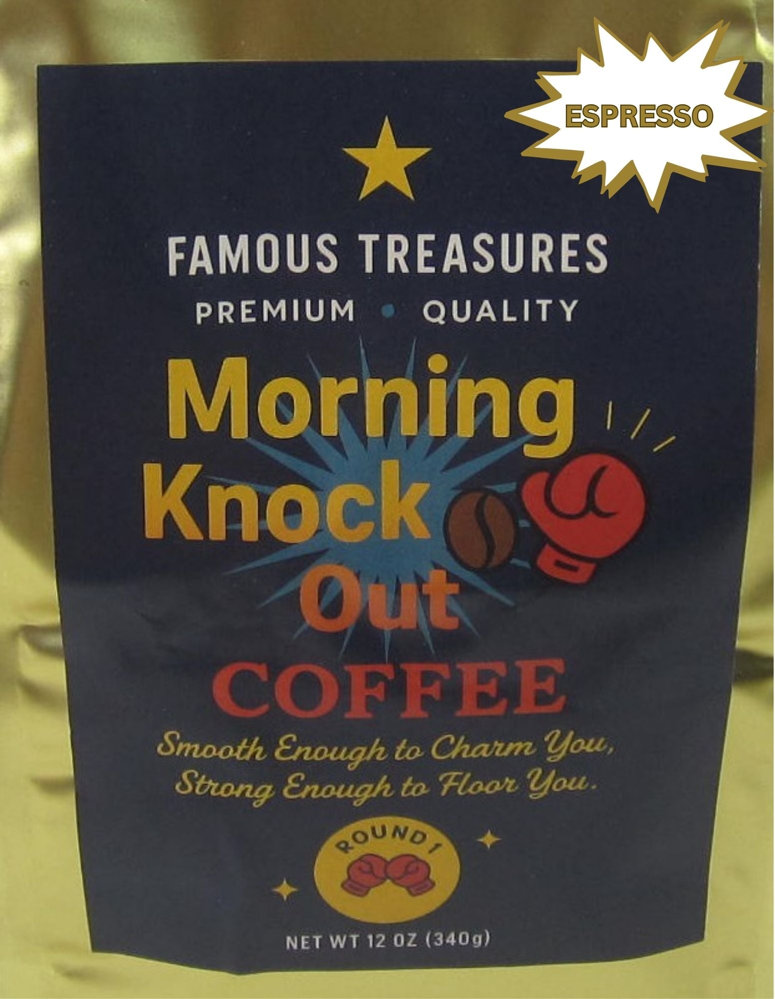 ESPRESSO COFFEE Whole Roasted Beans or Ground 12oz
