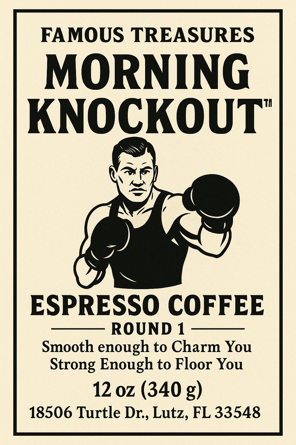 ESPRESSO COFFEE Whole Roasted Beans or Ground 12oz